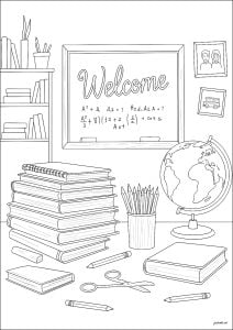 Dibujos para colorear para niños de vuelta al cole