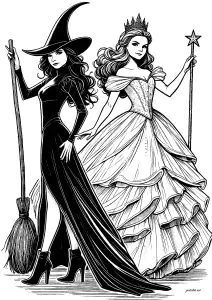 Elphaba y glinda reunidas