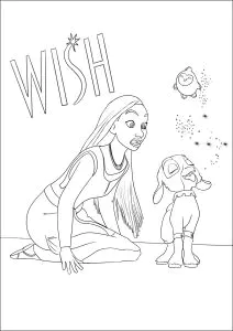 Asha, Valentino Y Su Amiga La Estrella