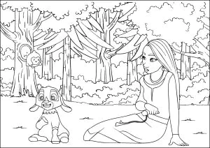 Asha y Valentino en un bosque