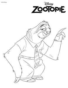 Dibujos Para Colorear De Zootopía Para Imprimir Y Colorear