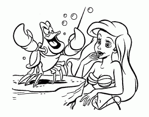 A Pequena Sereia: Ariel e a lagosta