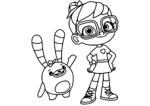 Abby com Bozzly