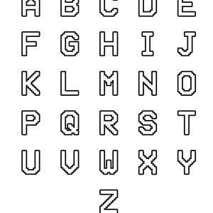 Dibujos para colorear de alfabeto para descargar