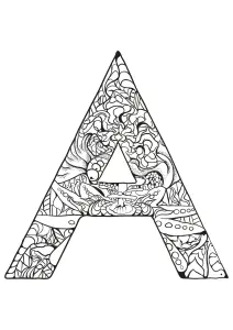 Dibujos Para Colorear De Alfabeto Para Descargar