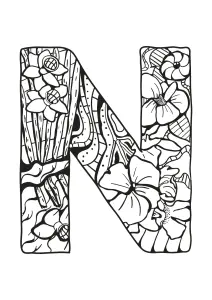 Desenhos Simples Para Colorir Para Crianças De Alfabeto, Grátis, Para Baixar