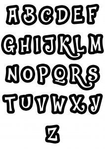 Desenhos para colorir gratuitos de alfabeto para imprimir e colorir