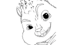 Desenho gratuito de Alvin e dos Esquilos para descarregar e colorir