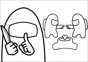 Personagens acusando se mutuamente