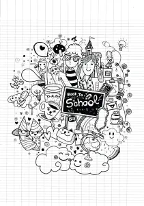 Doodle A Color Easy Return To Classroom By 9 George