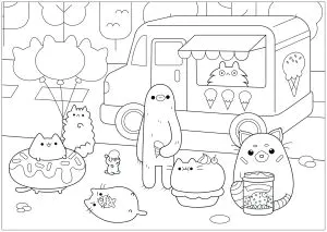 Comerciante De Gelo Pusheen