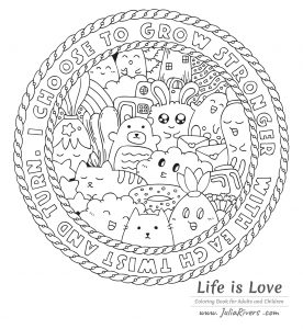 Doodle O amor é a vida