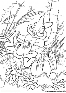 Desenho Do Bambi Gratuito Para Descarregar E Colorir