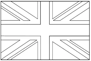 Colorir Drapeau Royaume Uni
