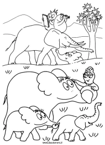 Barbapapa como um elefante