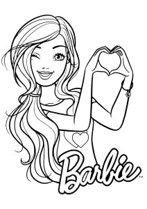 Barbie A Fazer O Símbolo De Um Coração Com As Mãos