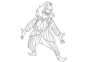 Desenho simples do Beetlejuice