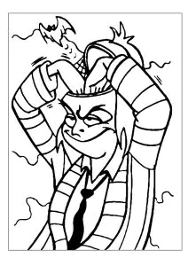 O Beetlejuice cava dentro da sua cabeça