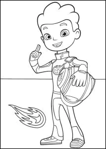 AJ e o seu capacete