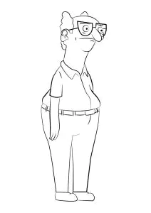 Personagem com óculos