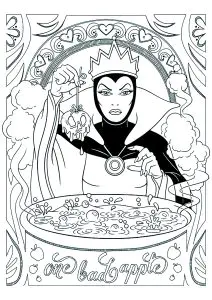 A Rainha Má De Branca De Neve Prepara Uma Maçã Envenenada
