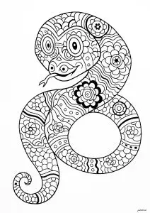 Serpente Com Padrões Bonitos