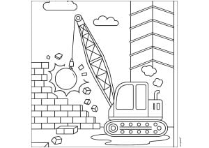 Desenhos para colorir de Construction et travaux de chantiers para baixar Desenhos para colorir de construction et travaux de chantiers gratuitos para crianças