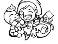 Desenho de Cozinhando mamãe para colorir