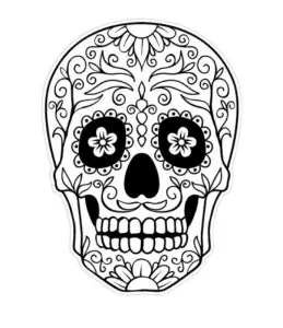 Crânio do dia de los muertos