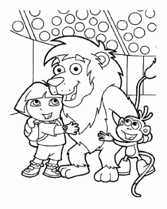 Imagem De Dora The Explorer Para Imprimir E Colorir