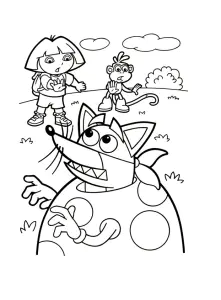 Imagem De Dora The Explorer Para Descarregar E Colorir