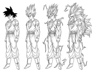 Dibujos Para Colorear De Dragon Ball Z Gratis Para Niños