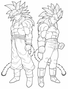 Desenho de Broly de Dragon Ball Z para colorir