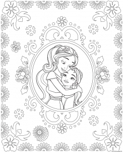 Coloriage de Elena Avalor à imprimer gratuitement