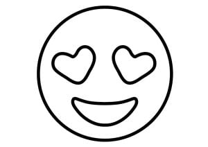 Emoji olhos de coração
