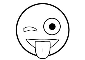 Piscar de olhos emoji   pôr a língua de fora