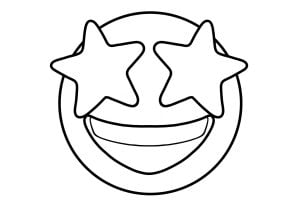Olhos de estrela emoji