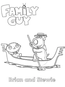 Desenhos para colorir gratuitos para crianças de family guy