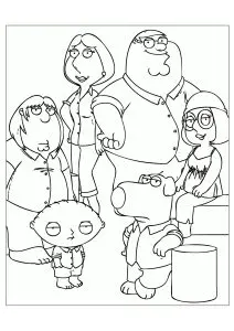 Desenhos Para Colorir Para Crianças De Family Guy