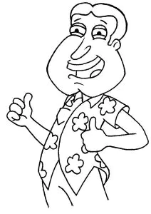 Desenhos para colorir de family guy para imprimir