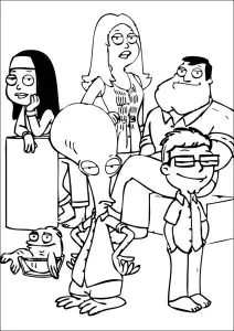 Desenhos para colorir gratuitos de family guy para imprimir