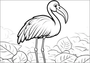 Colorir Facilmente Um Flamingo Cor De Rosa