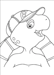 Imagem do Franklin para imprimir e colorir