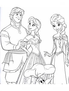 Desenhos simples para crianças para colorir de frozen:-o-reino-do-gelo