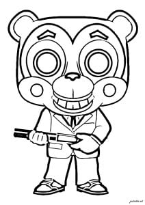 Desenhos para colorir gratuitos de funko pop para crianças