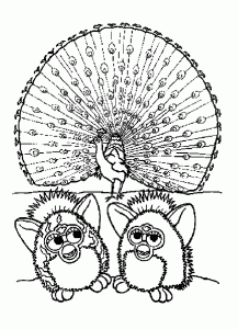 Desenho Furby Grátis Para Imprimir E Colorir