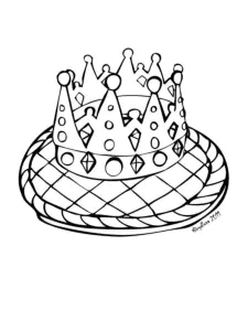 Galette des Rois páginas para colorir gratuitas para descarregar
