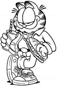 Páginas para colorir Garfield imprimíveis gratuitamente