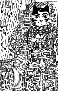 Páginas De Coloração De Gatos Descarregáveis