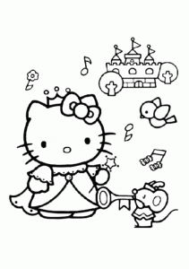 Páginas para colorir Hello Kitty grátis